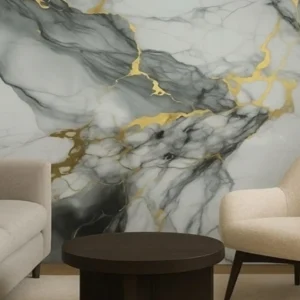Πάνελ Τοίχου PVC Marble Gold [2.8×1.22m]